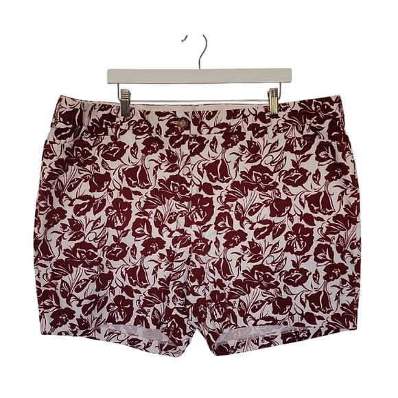Lands End Midrise Cotton Blend Shorts, 24W - Picture 1 of 7